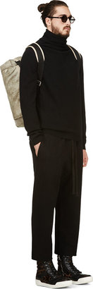 Nude:mm Black Cropped Lounge Pants