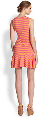 Nicole Miller Striped Jersey Dress
