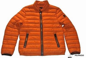 GUESS men's down Orange Jacket Lightweight Puffer winter Coat 100% Authentic NEW