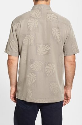 Quiksilver Waterman Collection 'Kalihi' Regular Fit Short Sleeve Jacquard Sport Shirt