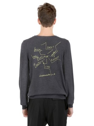 Vivienne Westwood Detachable Patch Wool Jersey Sweater