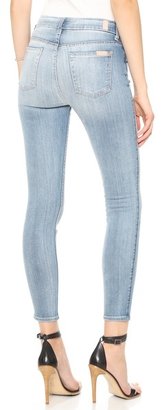 7 For All Mankind High Waisted Ankle Skinny Jeans