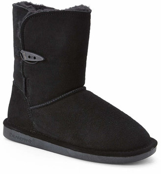 BearPaw Black Victorian Short Boots