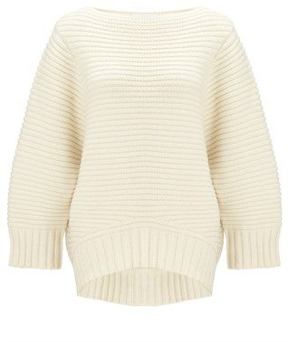 Chalayan Ivory Cup Sleeve Jumper