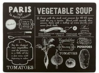Debenhams Glass 'Vegetable Soup' worktop saver