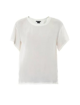 Theory Silk double-georgette T-shirt