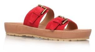 Nine West Red 'Ticktock' flat sandals