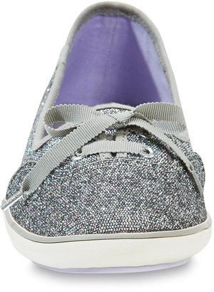 Keds Women's Teacup Silver/Multicolor Glitter Slip-On Shoe