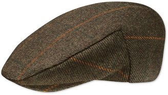 Charles Tyrwhitt Green tweed flat cap