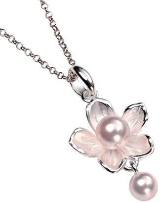 Element Flower Blossom Swarovski Pearl Necklace