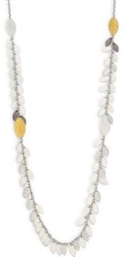Gurhan Willow 24K Yellow Gold & Sterling Silver Long Fringe Necklace