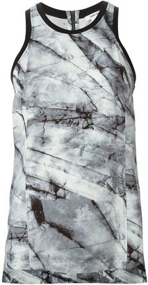 Helmut Lang marble print tank top