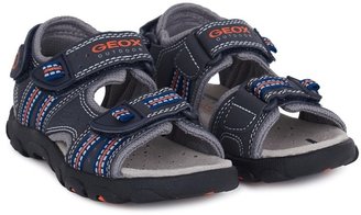 Geox Navy Strada Velcro Sandals