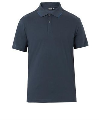 Paul Smith PS Striped-collar polo shirt