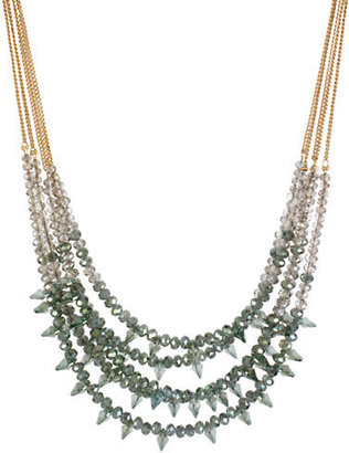 Kenneth Cole New York Gold-Tone Chain and Gemstone Necklace