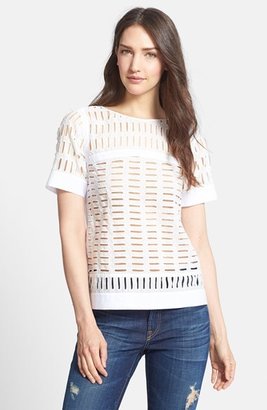 Rebecca Taylor Cutout Voile Tee