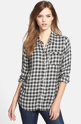 Lucky Brand Plaid Flannel Boyfriend Shirt