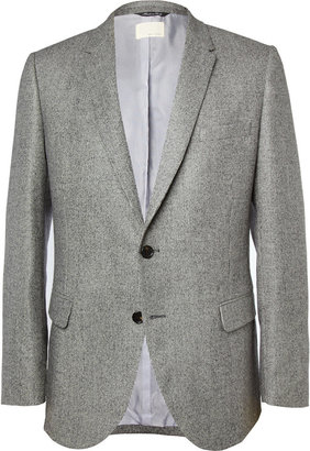 Band Of Outsiders Black and Off-White Houndstooth Wool Suit Jacket