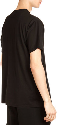 Givenchy Columbia Abstract Face-Print Tee, Black Multi