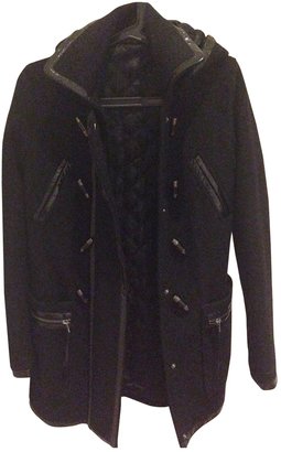 Topshop Black Viscose Coat