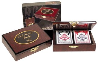 Dal Rossi Card Box and Playing Cards, Brown