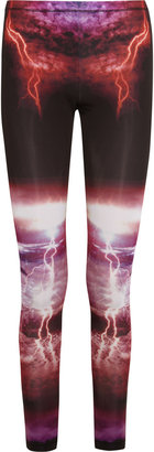 McQ Lightning-print stretch leggings
