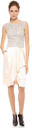 J. Mendel Asymmetrical Draped Wrap Skirt