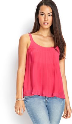 Forever 21 Contemporary Pleated Chiffon Cami