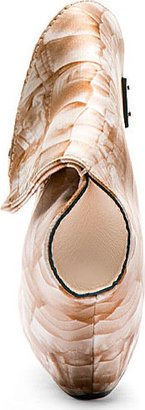 Alexander McQueen Blush Lace & Ruffle De Manta Small Clutch