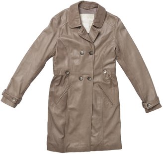 Oakwood Beige Leather Coat