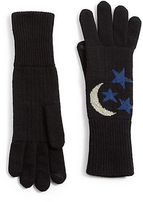 Diane von Furstenberg Moon & Stars Knit Gloves
