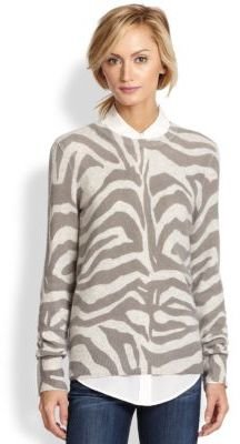 Equipment Sloane Cashmere Zebra-Print Sweater