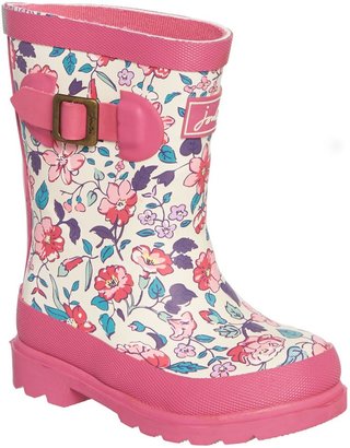 Joules Girls floral print wellies