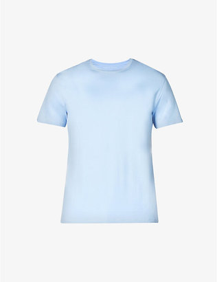 Derek Rose Men's French Blue Basel Jersey T-Shirt, Size: M