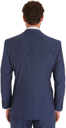 Moss Bros Tailored Fit Faded Blue Mohair Look 3 Piece Suit