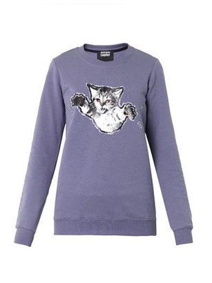 Markus Lupfer Claws-out-cat print sweatshirt