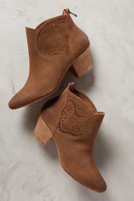 Anthropologie 67 Collection Judit Booties Brown 38 Euro Boots