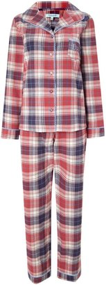 House of Fraser Dickins & Jones Thelma check brushed pyjama set