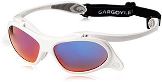 Gargoyles Men's Gamer Wrap Sunglasses, White,Smoke & Plasma, 57 mm