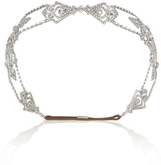 Jennifer Behr Hera Swarovski crystal-embellished headband