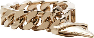 Givenchy Pale Gold Shark Tooth Bracelet