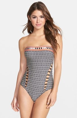 Kenneth Cole New York Strapless One-Piece Swimsuit