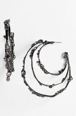 Alexis Bittar 'Lucite® - Imperial Noir' Hoop Earrings