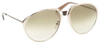 Givenchy Gold oversize aviator sunglasses