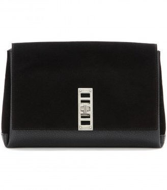 Proenza Schouler Elliot Suede And Leather Clutch