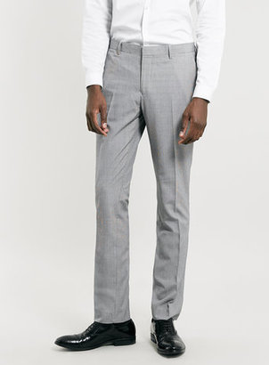 Topman Black and White Puppytooth Skinny Fit Trousers
