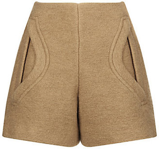 Carven Crushed Wool Shorts