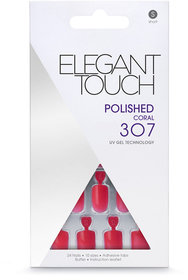 Elegant Touch Polished Nails Coral