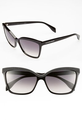 Alexander McQueen 58mm 'Retro' Sunglasses (Online Only)