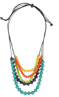 Ruby Olive Bright Abacus Necklace